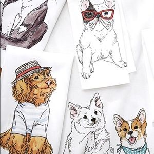 West Elm Dapper Animal Tea Towel Set.